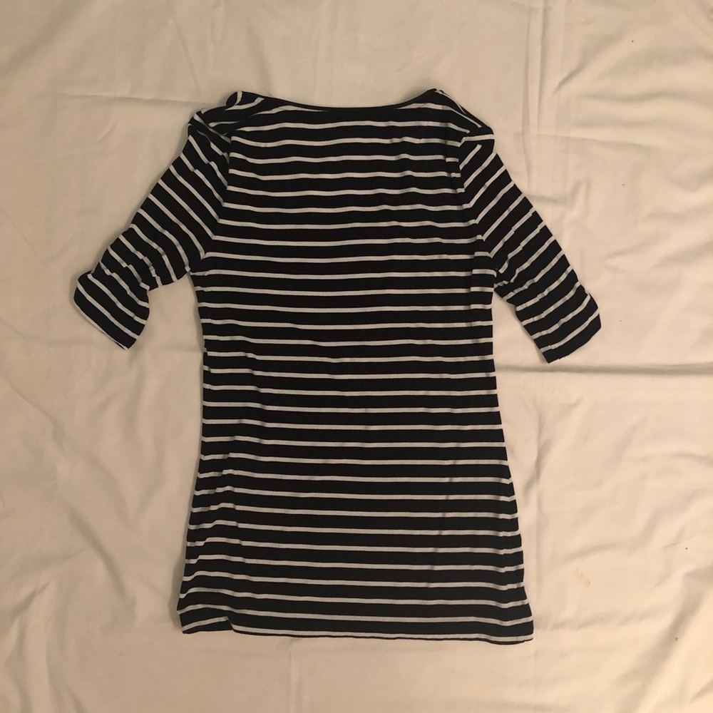WHITE HOUSE BLACK MARKET STRIPPED TOP - Picture 4 of 5